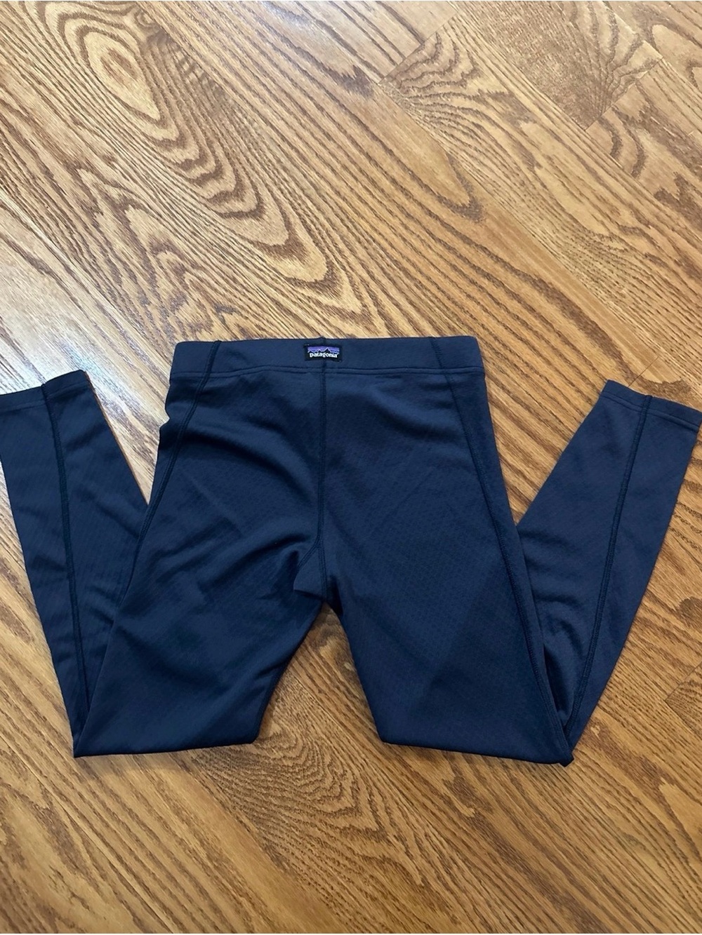 Patagonia Capilene Baselayer Pants Kids Small 7/8 Navy